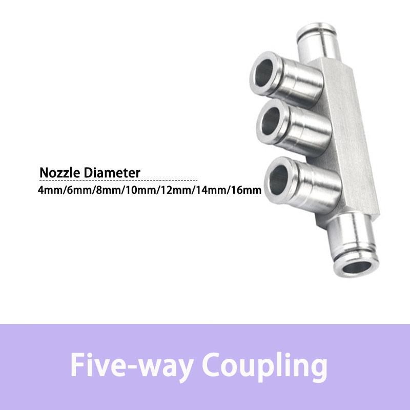 PU PE PV PY PZA SA PM PK PLM 304 stainless steel metal pneumatic quick coupling 4 6 8 10 12 14 16mm push in air Hose connector