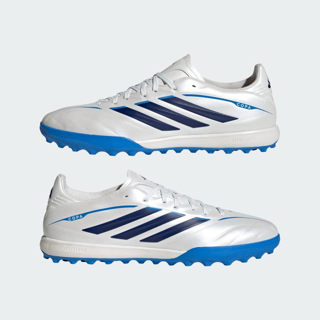 adidas COPA PURE IV LEAGUE Turf Football Boots KI0647 Unisex Performance Sports Shoes Zero Metalic / Dark Blue / Lucid Ray Blue