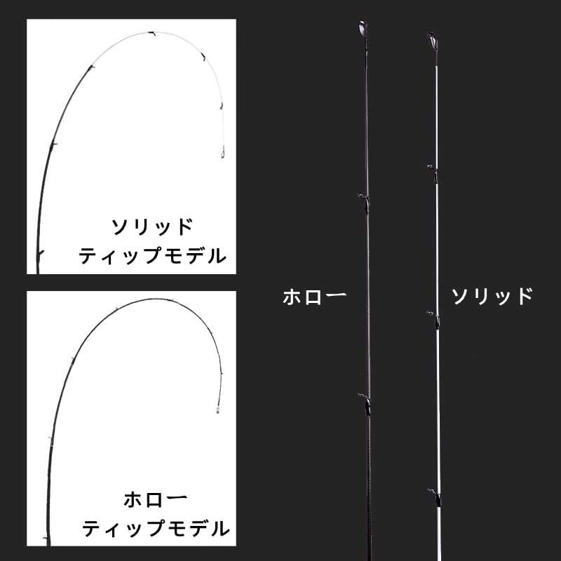 Mavllos DELICACY Ajing Rod, Lure Weight 0.6-8g, Hollow + Solid 2-Tip Model, Spinning/Casting Rod for Rockfish, Horse Mackerel, and Rockfish