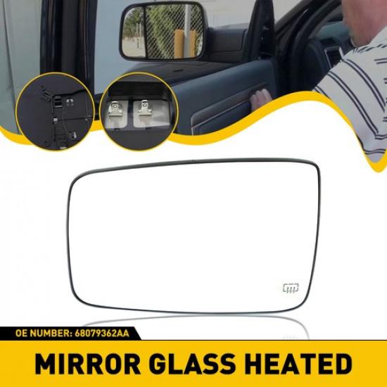 For Ram Dodge 1500 Exterior 2500 Glass Mirror Power Heated Left Side Driver EXV