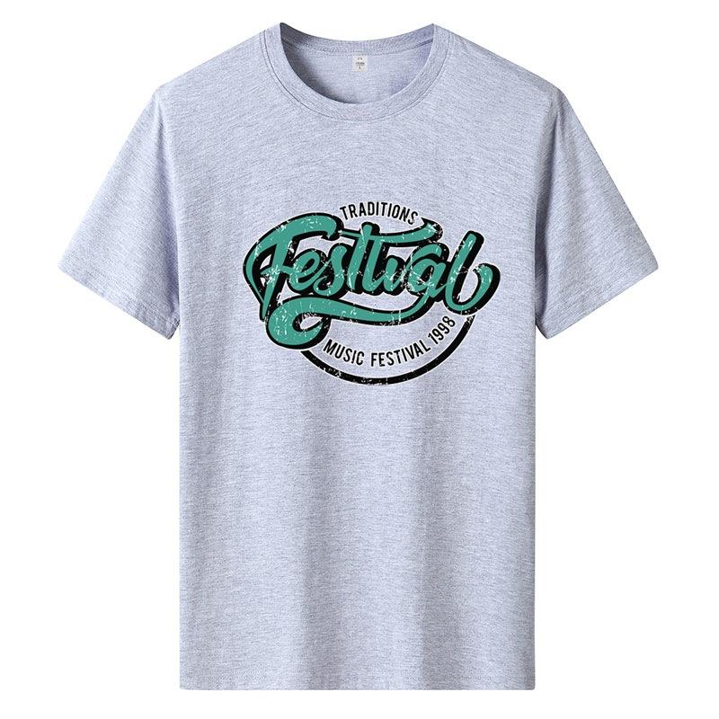 Kurzarm-T-Shirt für Männer und Frauen, lockerer Sommer, Rundhalsausschnitt, Buchstaben auf dem Unterhemd der Kleidung gedruckt