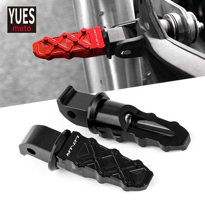 Motorfietsen Accessoires CNC Voetsteunen Achter Passagier Voetsteunen Fit Voor Yamaha MT07 MT 07 MT-07 2014-Met Laser