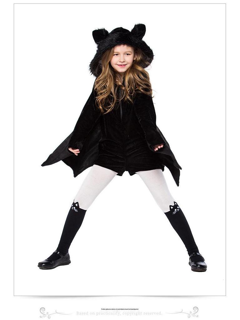 Girls' Bat Halloween Cosplay Costume for Stage Performance & Masquerade Party