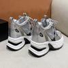 10.5CM Spring Breathable Mesh Sneakers Thick Bottom Sports Shoes Autumn Women Wedges Casual Chunky Shoes High Platform Sneakers