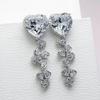 New Crystal Pendant Earrings with Zirconia Gorgeous Girls' Wedding Party Fashion Jewelry Light Luxury Personalized