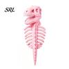 Lustiges Katzen-Skelett-Outfit Dinosaurier-Kostüm, Niedliche Halloween-Kleidung, Bequeme Kleidung für Katzen Cosplay Party, Foto-Requisiten Weicher Polyester-Anzug