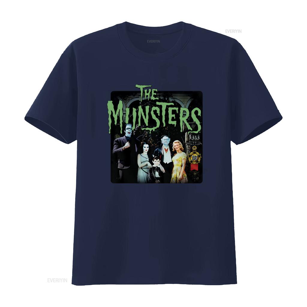 50 Years Munsters The 1313 Classic TV Show Mens Regular Fit T Shirt Vintage Washed Breathable Soft Homme Unisex Graphic