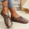 Shoes for Women Splicing Retro Flat with Round Toe and Low Heels, Comfortable To Step on, Mom's Shoes Sneakers Women