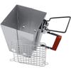 AIMOONSA Foldable Charcoal Chimney - Quick Fire Starter for Camping with Cool Handle and Grate