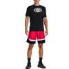 Under Armour Basketball Graphic Print Short Sleeve T-Shirt Men Tops Black 1370230-001