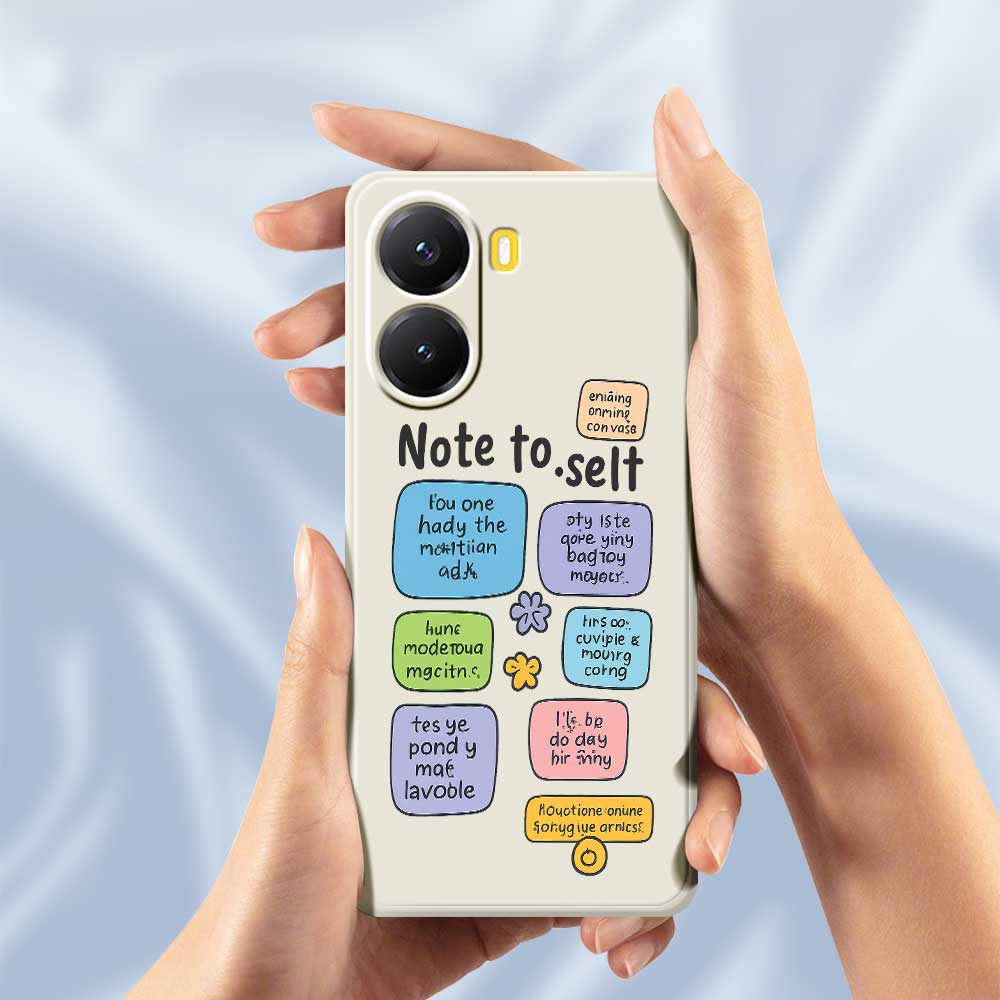 For Xiaomi Redmi Turbo 4 5G/Poco X7 Pro 5G Case Colored Sticky Notes Pattern Printing Straight Edge TPU Phone Back Cover