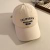Letter California Embroidery Baseball Cap Women Wide Brim Soft Fashion Hats