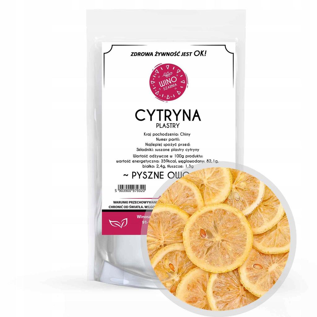 Suszona Limonka w plastrach - 100g Jadalne owoce