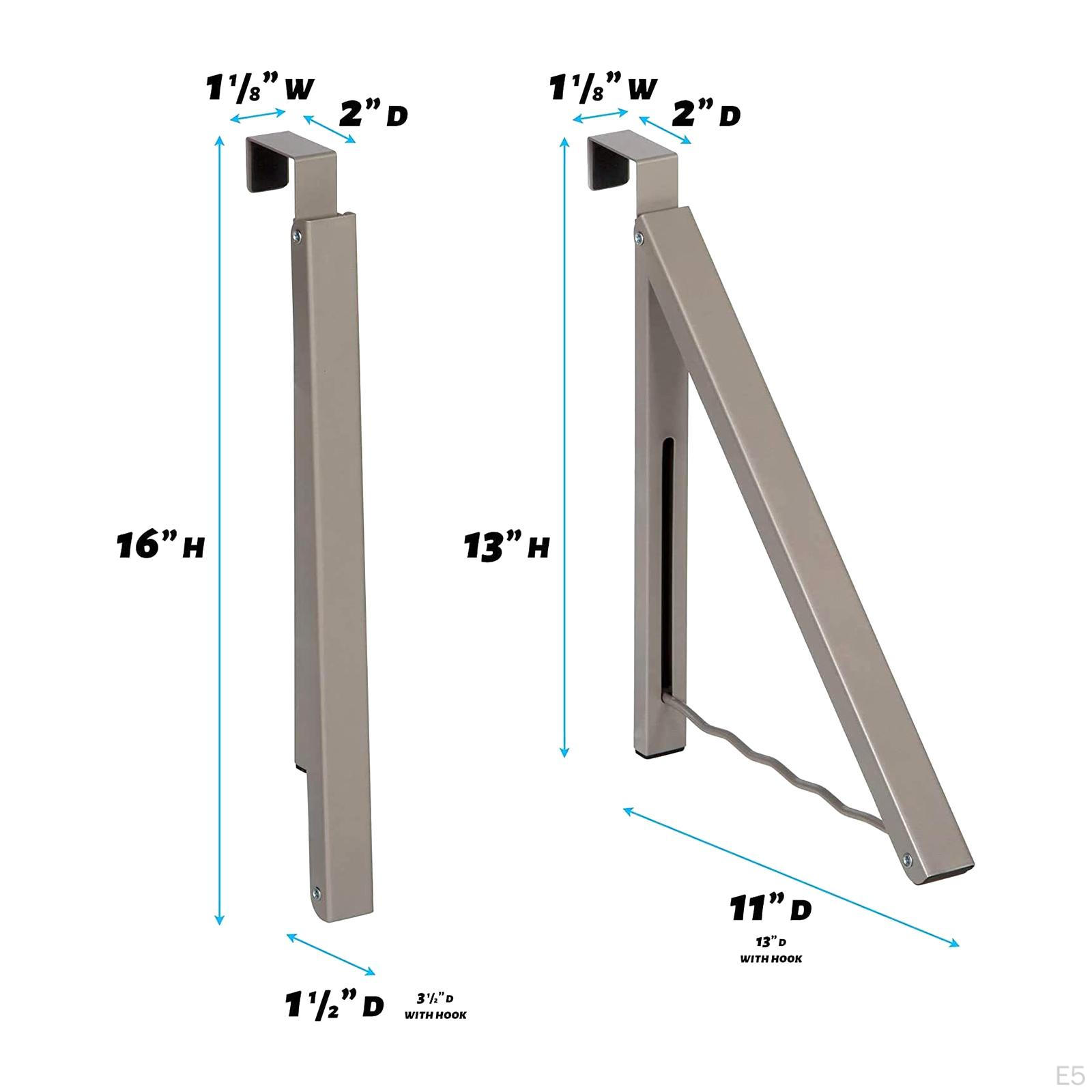 Сушилка для одежды Складная настенная вешалка Скрытая компактная металлическая выдвижная — фото 5