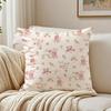 Elegant Flowers With Artistic Patterns Cushion Cover Pillowcase Anti-Dustmite Living Room Sofa Decor Cushion Room