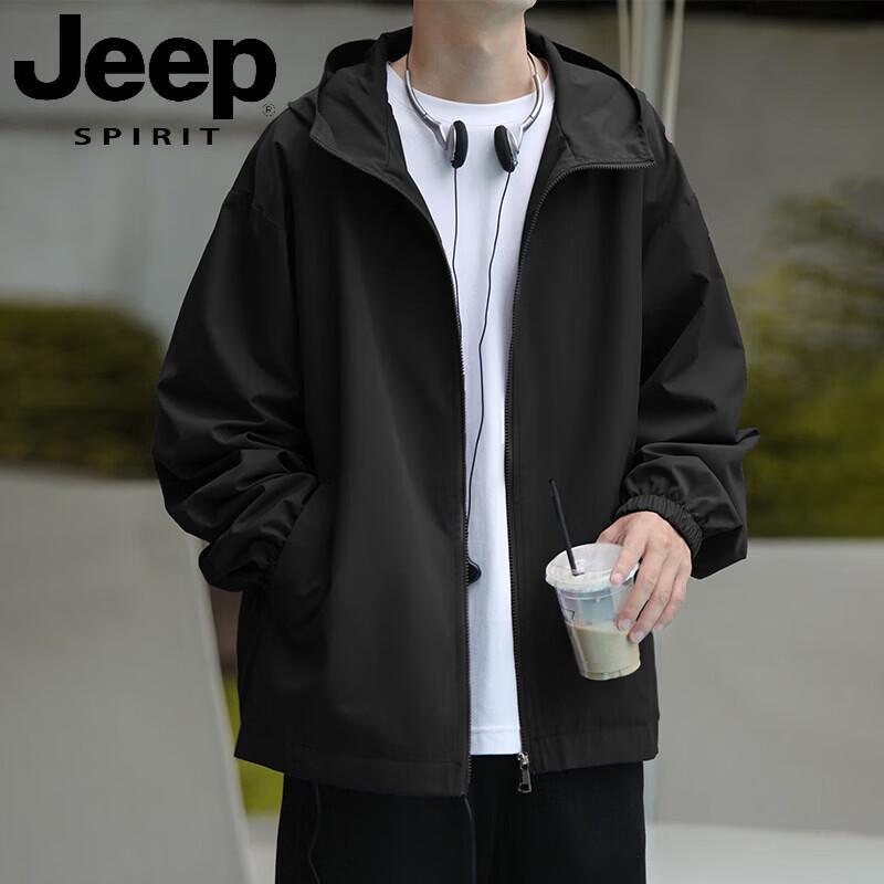 JEEP SPIRIT Men s Spring Autumn Casual Windbreaker Jacket 4XL