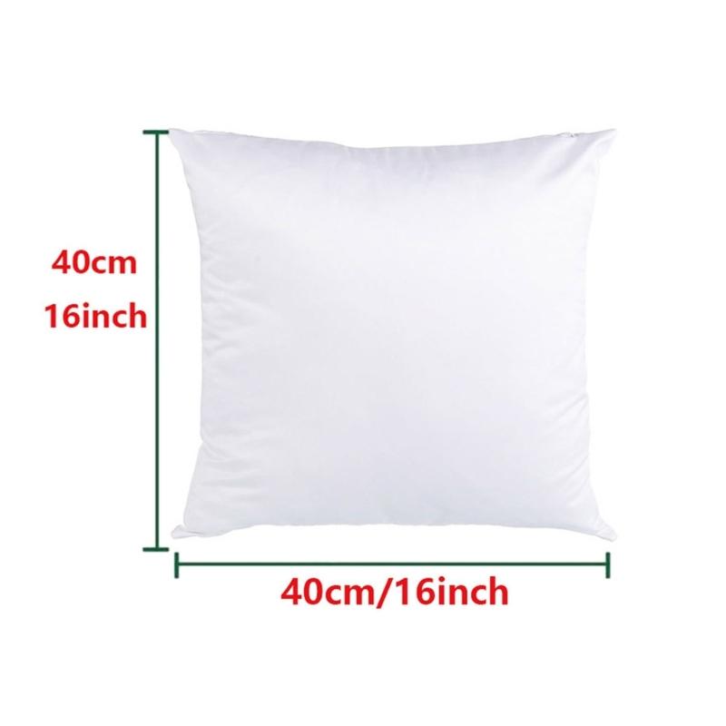 Customizable Polyester Pillow Case For Heat Printing Machine Washable Cushion Cover Personalizing Home Accessories