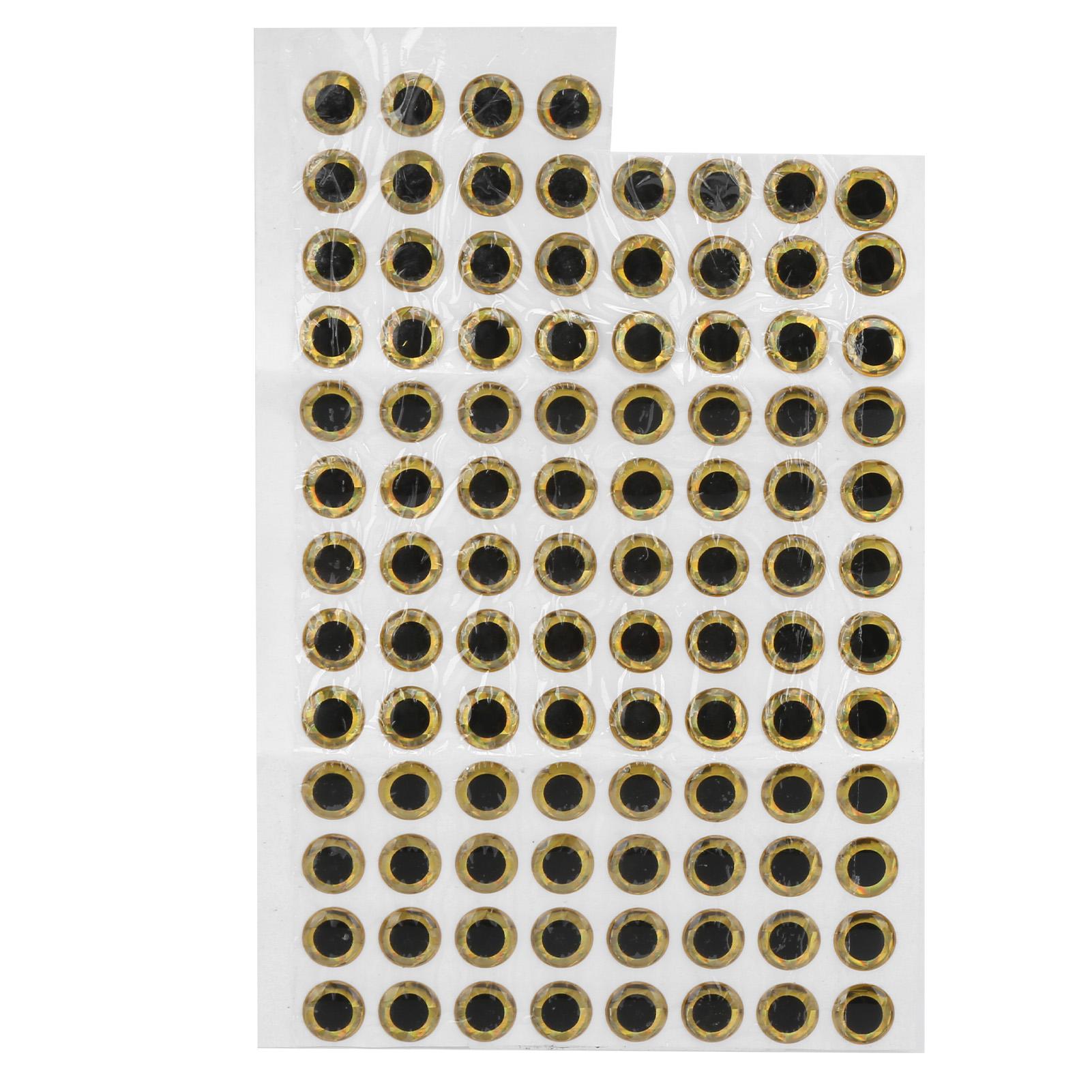 100 Pcs Simulation Fishing Eye Sticker Durable Fishing Lure Eye Sticker for Making Fishing Bait