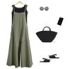 2023 Women's European & American Loose Wide-Leg Casual Jumpsuit