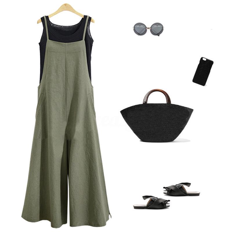 2023 Women's European & American Loose Wide-Leg Casual Jumpsuit