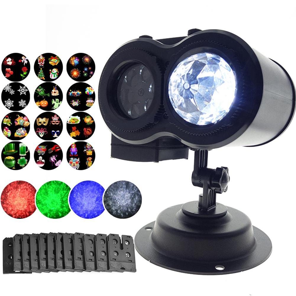 LED Waterproof Outdoors Projection Lamp with Remote Control Romantic Colourful Projector U.S. regulations #0