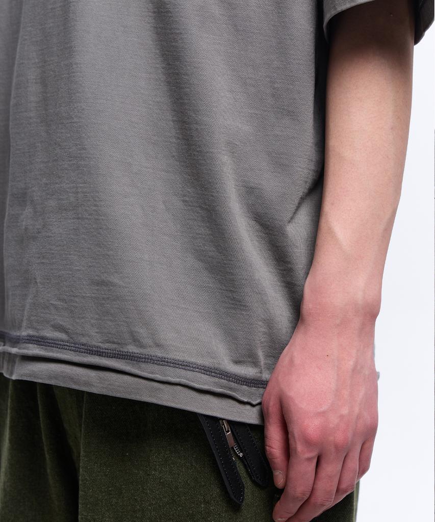 Aleseuseussi Rivet Pocket Washing T-Shirt - Gray
