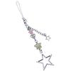 Stylish Star Beaded Phone Chain Alloy Material Star Keychain Bag Decoration Phone Jewelry Great GIft for Women and Girls