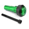 CNC Aluminum Motorcycle Muffler Slider for Yamaha YZF R15 V2 V3 V4, MT-03, YZF-R3 YZF-R25, YZF R6, FZ1N FAZER, FZ8N FZ8S, FZ-S 150/FZ-X 150 (Green)