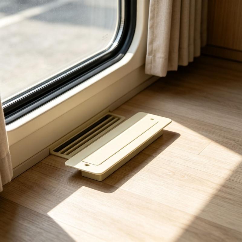 Floor Register Cover, 2 x 10 in Metal Grille with Detachable Sections for Access Around the Center Area and Cleaning