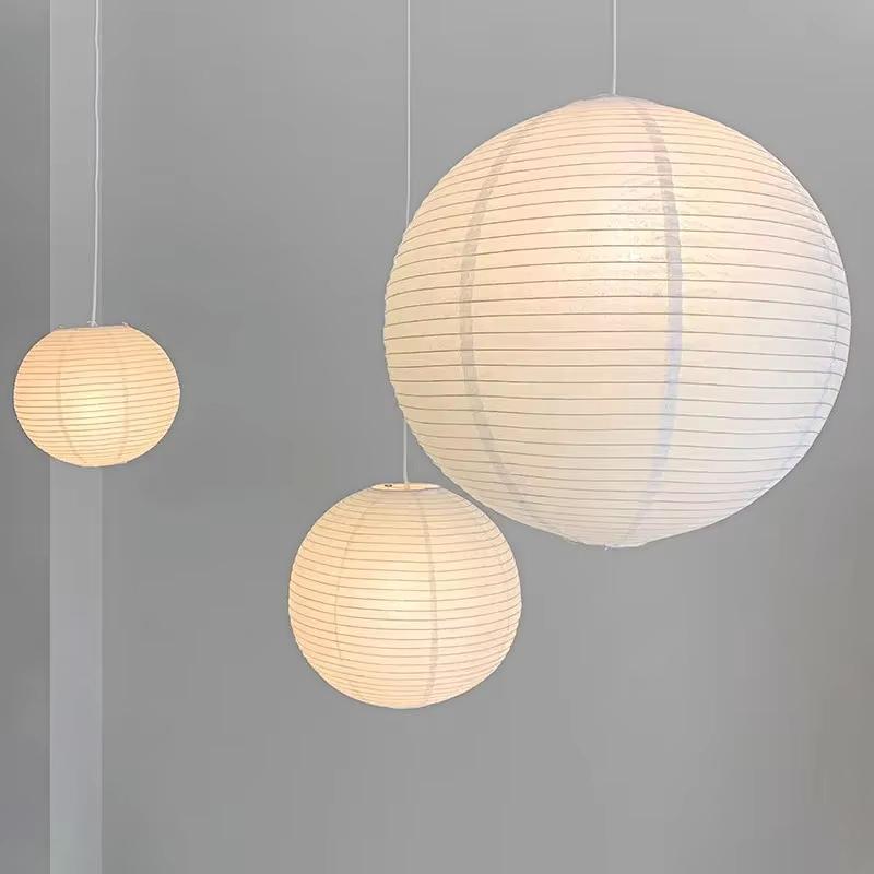 1PC Pendant Lamp Shade Minimalist Hanging Lamps Lantern Ball Paper Lantern Light Artistic Paper Art Lampshade Japanese 30/40cm
