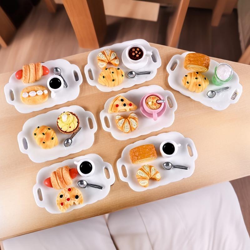 

Mini Breakfast Set with Polymer Clay Painted Toy House Accessories DIY Crafts Decoration Mini Food Supplies 5pcs разноцветный