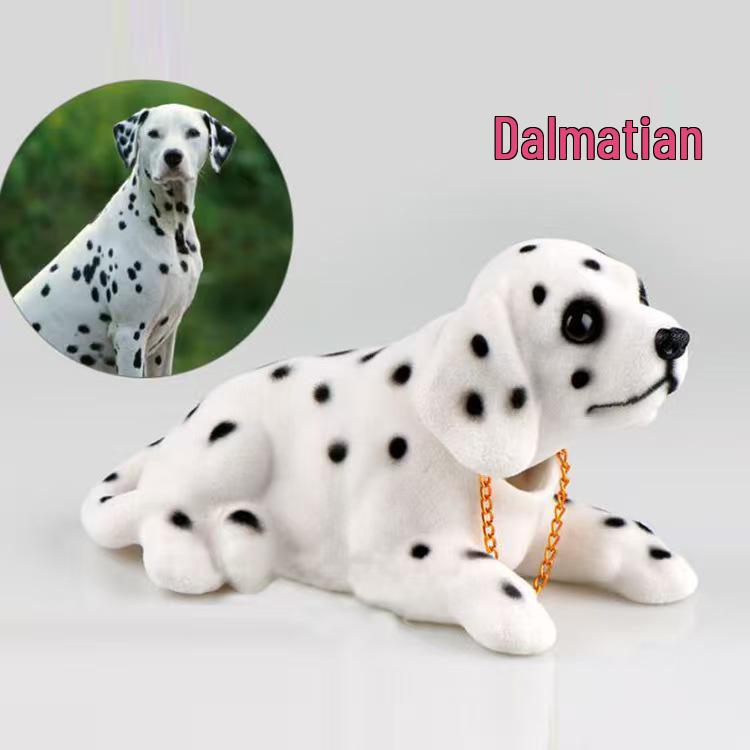 Cute Bobblehead Dog Figurine - Cartoon Pet Car Decoration for Women's Interior
