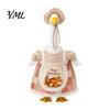 Festive Goose Clothes for Harvest Celebrations Thanksgiving Porch Outfits 23" Statue, Fall Maple Leaf Polyester Pumpkin Clothes, Autumn Costume