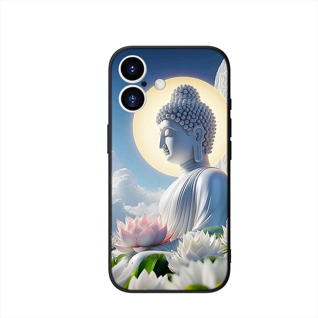 

Lord Buddha Wallpaper Lotus Flower Phone Cover Case for Apple iPhone 16 15 14 Plus 13 12 Mini 17 Pro Max + 16E Air 16+ ProMax iPhone 16e