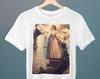 A Girl Feeding Peacocks, Frederic Leighton, Unisex T-Shirt, Art Tee, Peacock T-Shirt, Gift for Her, Gift for Him, Art Lover Gift