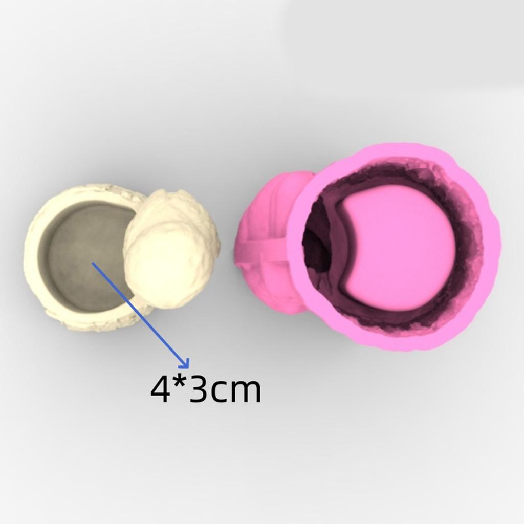 Multipurpose Owl Silicone Mold Planter Molds Silicone Texture Suitable for Plant Pots Cement and Plaster Craft Projects