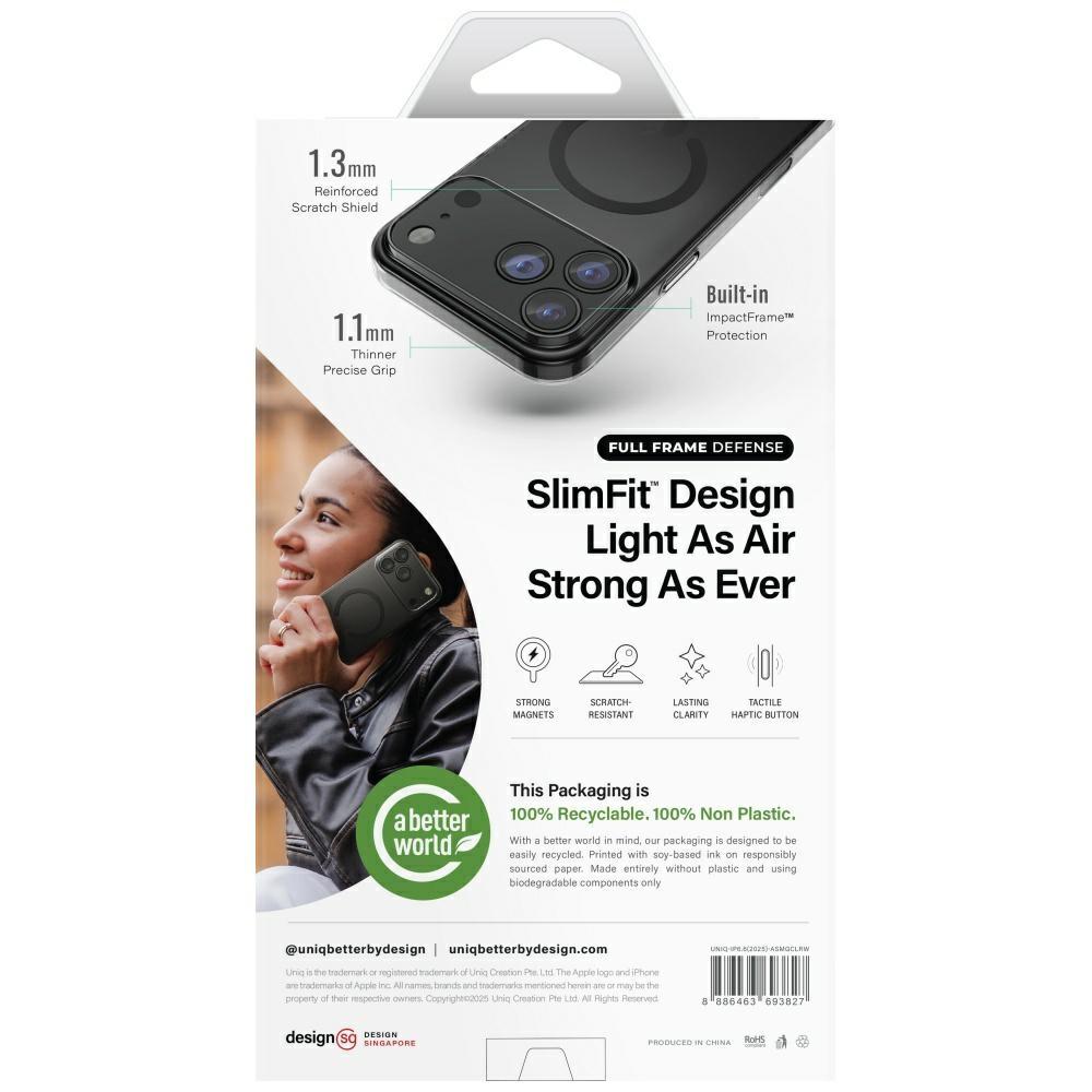 UNIQ Airsuit Case for iPhone Air Magclick Charging Transparent