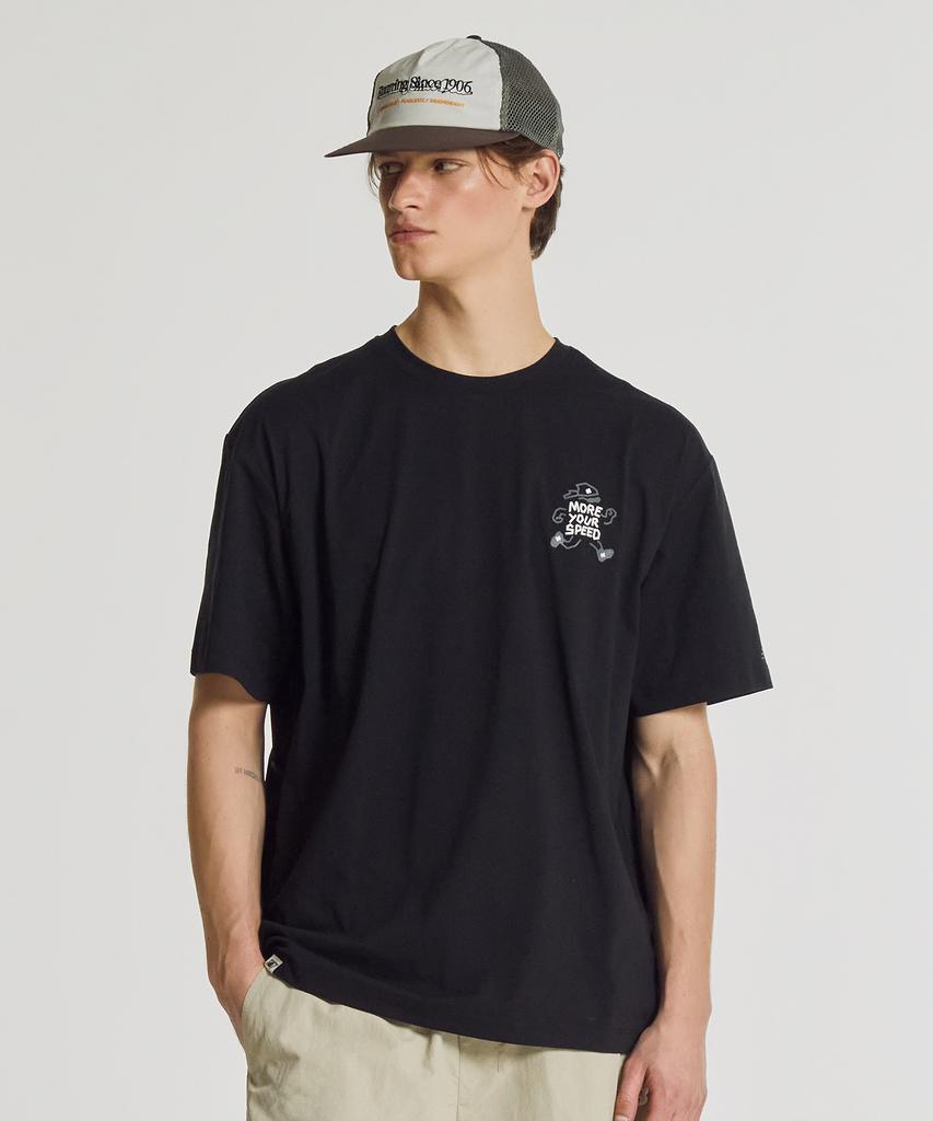 Nyuballanseu Nbneg25613 / Uni Frozen Pictogram Short Sleeve T-Shirt (Black)