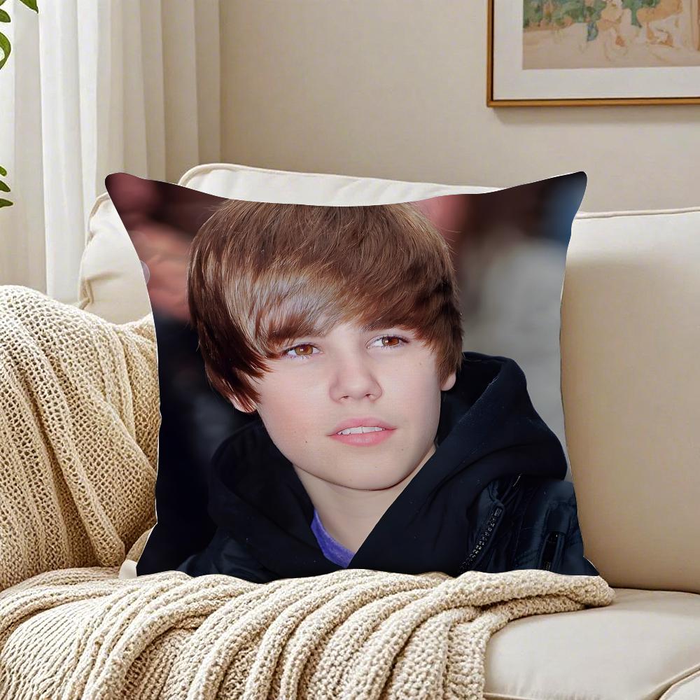 Copricuscino singer pop JJustin BBieber federa antiacaro decoro divano soggiorno cuscino stanza