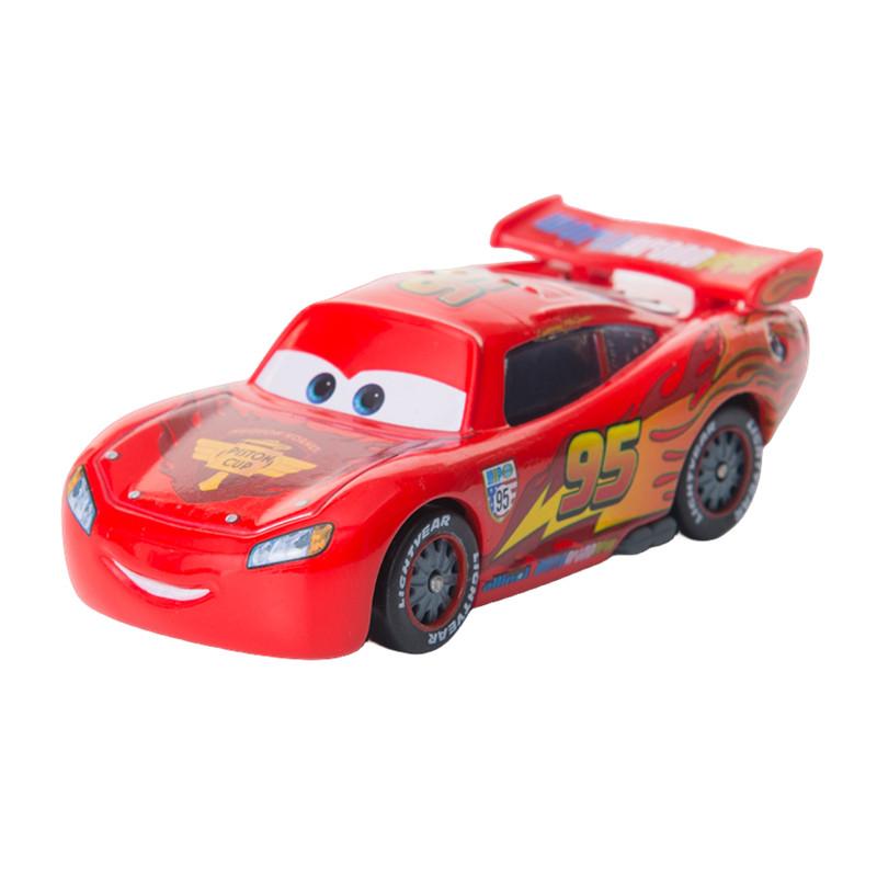 Cars Toy Christmas McQueen ROUTE 66 McQueen Chick Hicks Racing Car 1:55 Diecast Alloy Car Model Boy's Christmas Gift