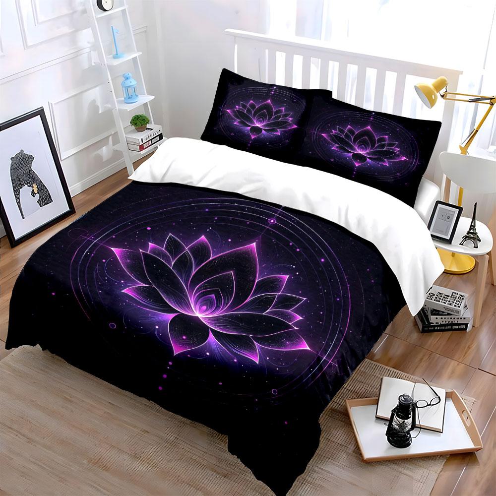 Mandala Yoga Room Decoration Set Soft Comfortable Duvet Cover Bedding Set Included 1*Duvet Cover & 2*Pillowcases, Gift