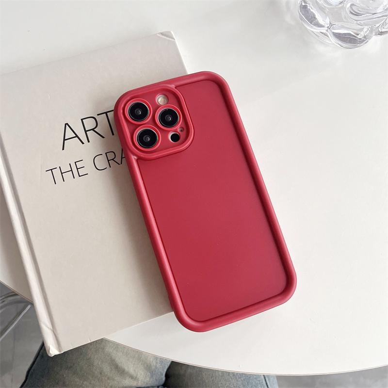 TPU რბილი დარტყმის საწინააღმდეგო უკანა ყდა iPhone 12-ისთვის iPhone15 Pro Max Emery ტელეფონის ქეისი Simple Plain iPhone 14 Pro-სთვის