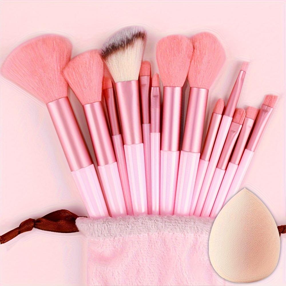 Makeup Brush Set Soft Fluffy Professional Cosmetics Foundation Powder Eyeshadow Kabuki Mixed Makeup Brush Beauty Tools Makeup Sponge Storage Bag