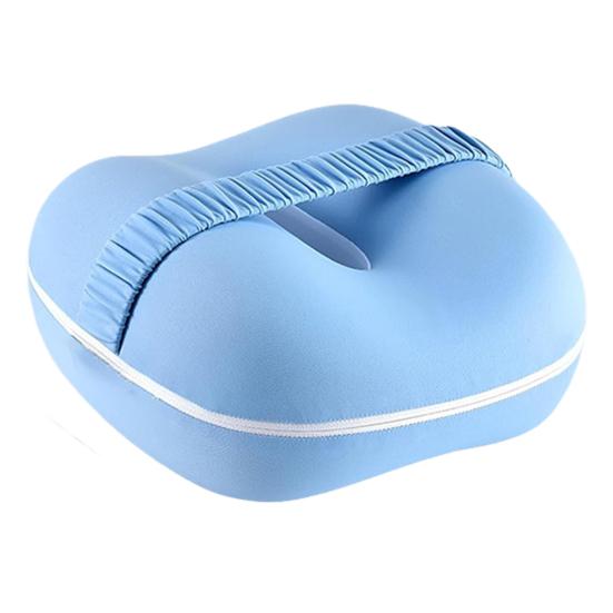 Knee Pillow for Side Sleepers Memory Foam Leg Pillow with Strap Spine Alignment Pregnancy Leg Pillow for Hip Back Sciatica Pain Relief