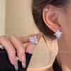 2025 Elegant Zircon Star Stud Earrings - Women's Light Luxury Fashion Jewelry