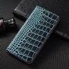 Custodie Per SAMSUNG Galaxy S24 S23 S22 S21 S20 Plus Ultra FE 5G Custodia a Libro Coccodrillo Vera Pelle di Mucca Coperture Portafoglio Magnetiche