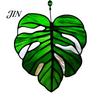Lightweight Outdoor Decor Acrylic Leaf Hanging Pendant, Waterproof Sunproof Window Hanging, Decorative Four-leaf Clover Pendant Ornament with Colorful