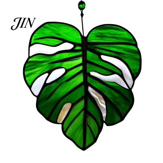 Lightweight Outdoor Decor Acrylic Leaf Hanging Pendant, Waterproof Sunproof Window Hanging, Decorative Four-leaf Clover Pendant Ornament with Colorful