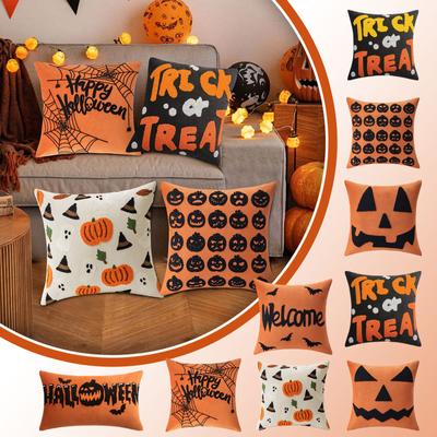 Halloween Embroidered Pillowcases For Home Living Room Sofa Festive Atmosphere Decoration Halloween Series Cushion Covers