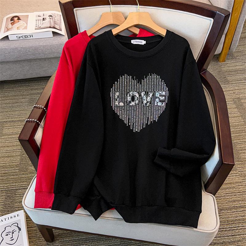 

Extra Large Plus Size Autumn Hoodie, Bust 150/160 cm, Loose Fit, Suitable for 200/350 lbs 6XL червоний